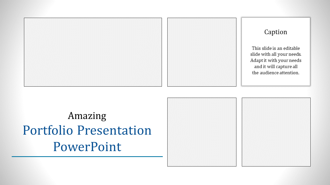 Gold star Portfolio Presentation PowerPoint slides
